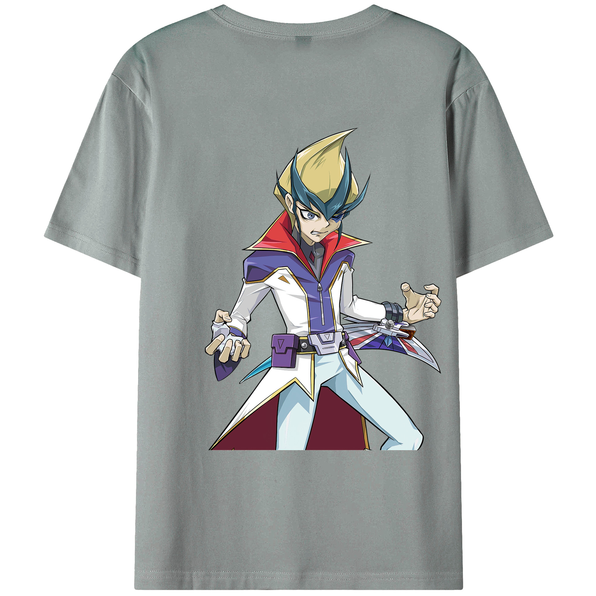 （画像用） 遊☆戯☆王 Yu-Gi-Oh! 綿100％ メンズ半袖Tシャツ（バックプリント） 通気性